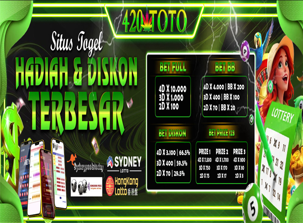 420TOTO - DAFTAR SITUS TOGEL TERBAIK HADIAH TERBESAR DAN TERPERCAYA